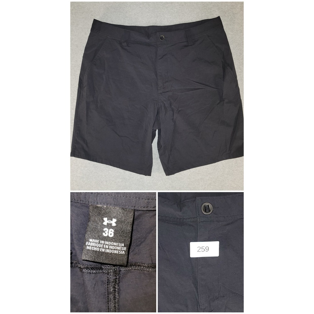 Under Armour Mens Black Performance Golf Shorts 36 Stretch 1383566 SS 2024